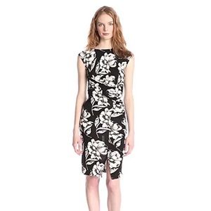 French Connection Shadow Bloom Sheath Dress